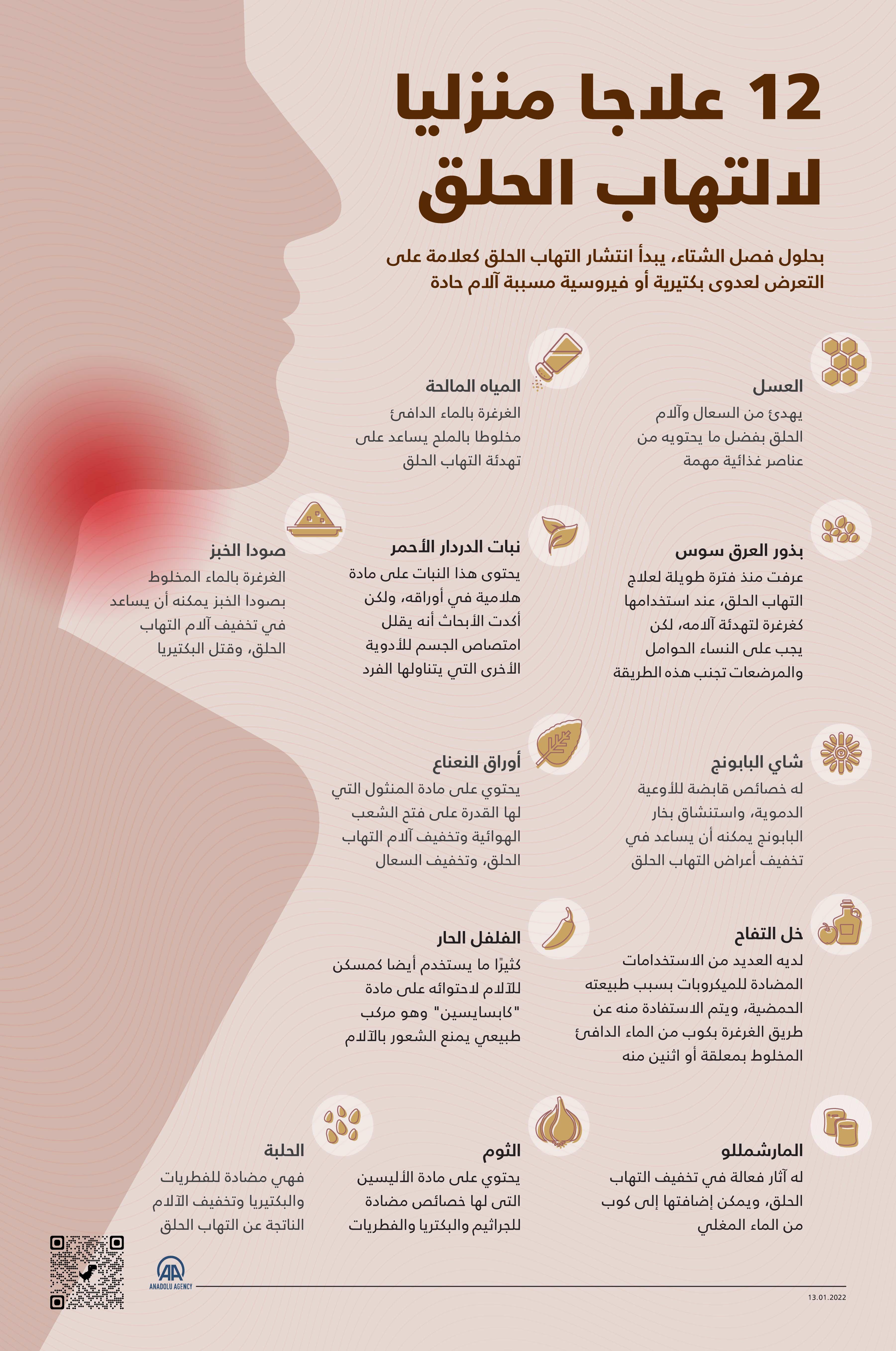 أفضل الأعشاب والمشروبات الدافئة لتخفيف احتقان الحلق