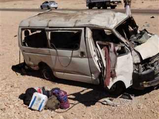 حادث انقلاب ميكروباص على الطريق الحر في القليوبية وأسبابه المحتملة