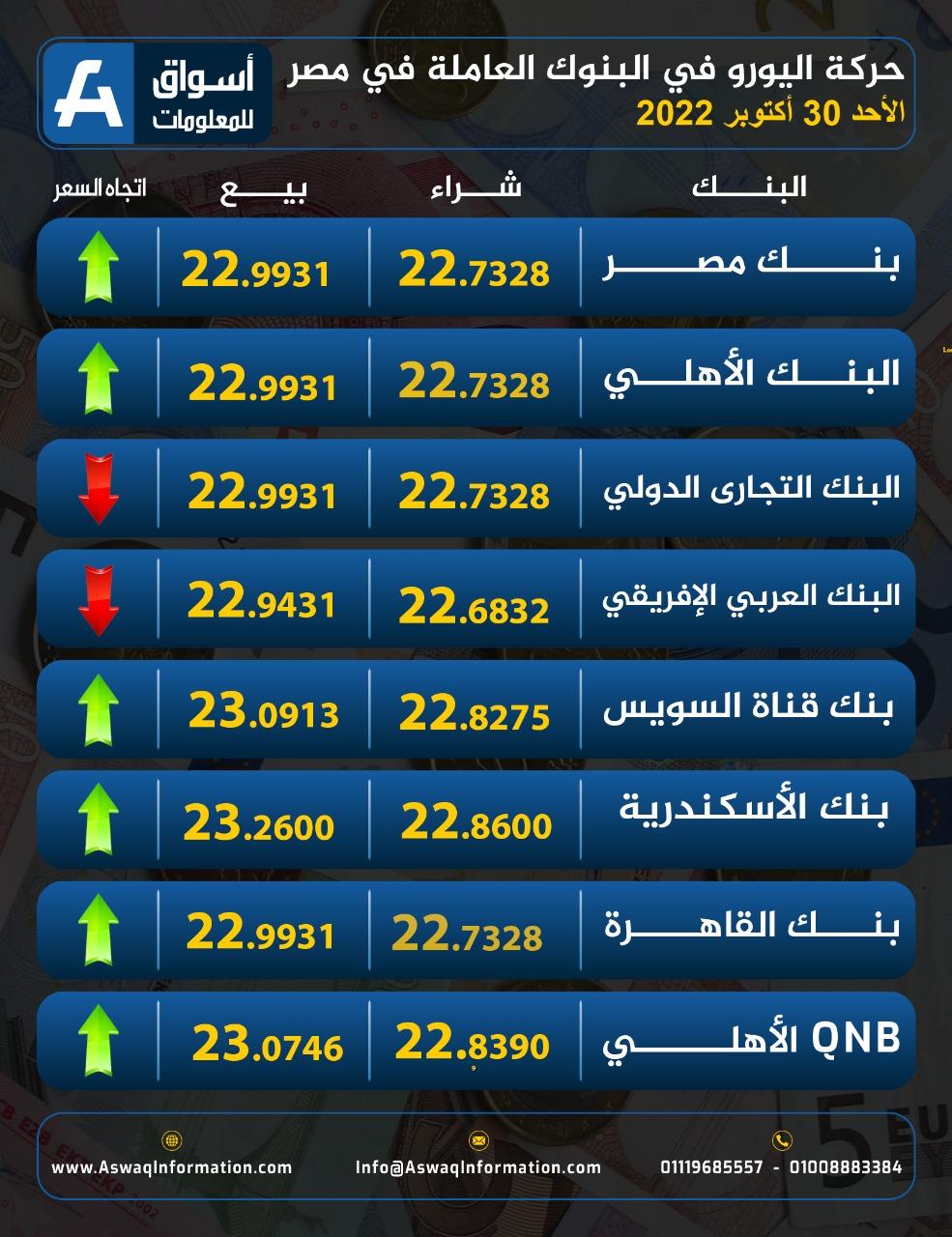 سعر اليورو مقابل الجنيه في البنوك المحلية وتحديثات السوق