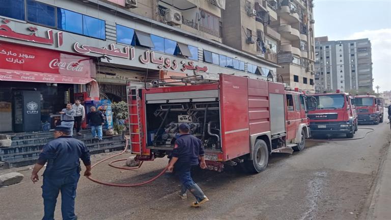 سيارات الإطفاء ودورها الحيوي في مكافحة حريق باكيات الباعة بشبرا الخيمة