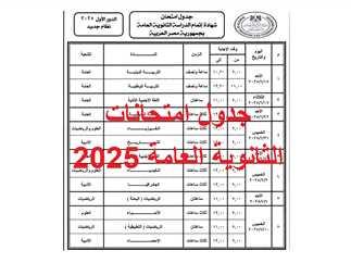 تنظيم الثانوية العامة 2025 علمي علوم ومتطلبات التقديم