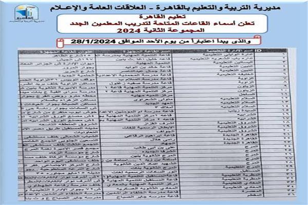 قرار عاجل من تعليم القاهرة وتفاصيل التنفيذ الخاصة بالمعلمين الجدد
