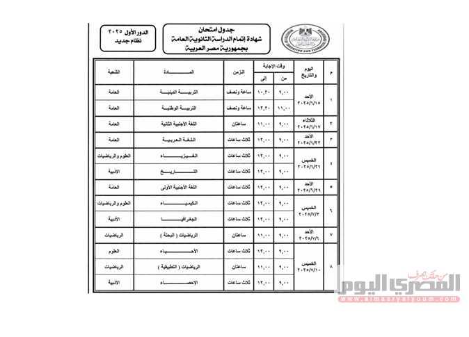 نصائح هامة للتحضير للامتحانات بناءً على الجدول المعلن