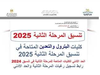 تحليل فرص القبول في كليات البترول والتعدين بناءً على تنسيق 2024
