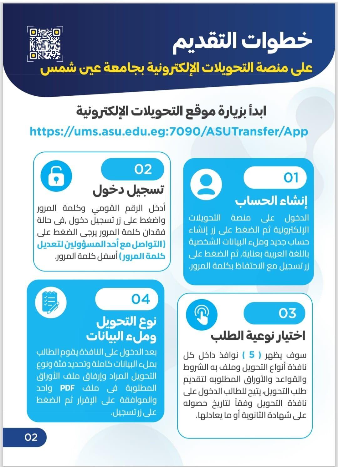 الشروط الأساسية والمستندات المطلوبة للتقديم على تحويلات جامعة عين شمس