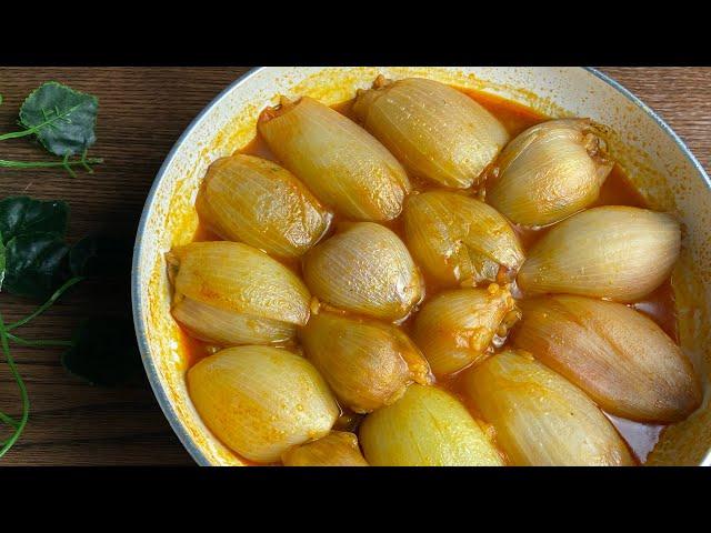 طريقة تحضير محشي البصل بدبس الرمان خطوة بخطوة بسهولة بالغة