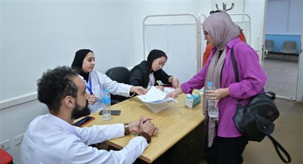 التجهيزات الطبية والخدمات المقدمة خلال عملية الكشف الطبي